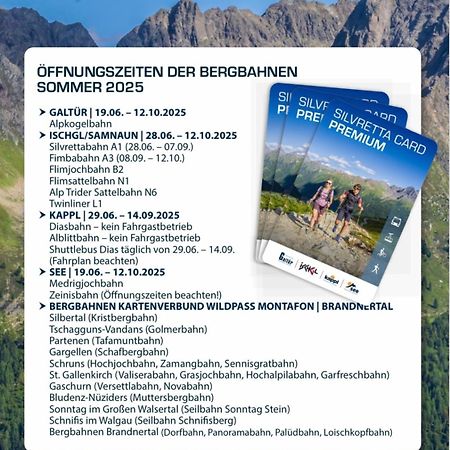 Apart Scharler Mit Silvretta Card 시 외부 사진