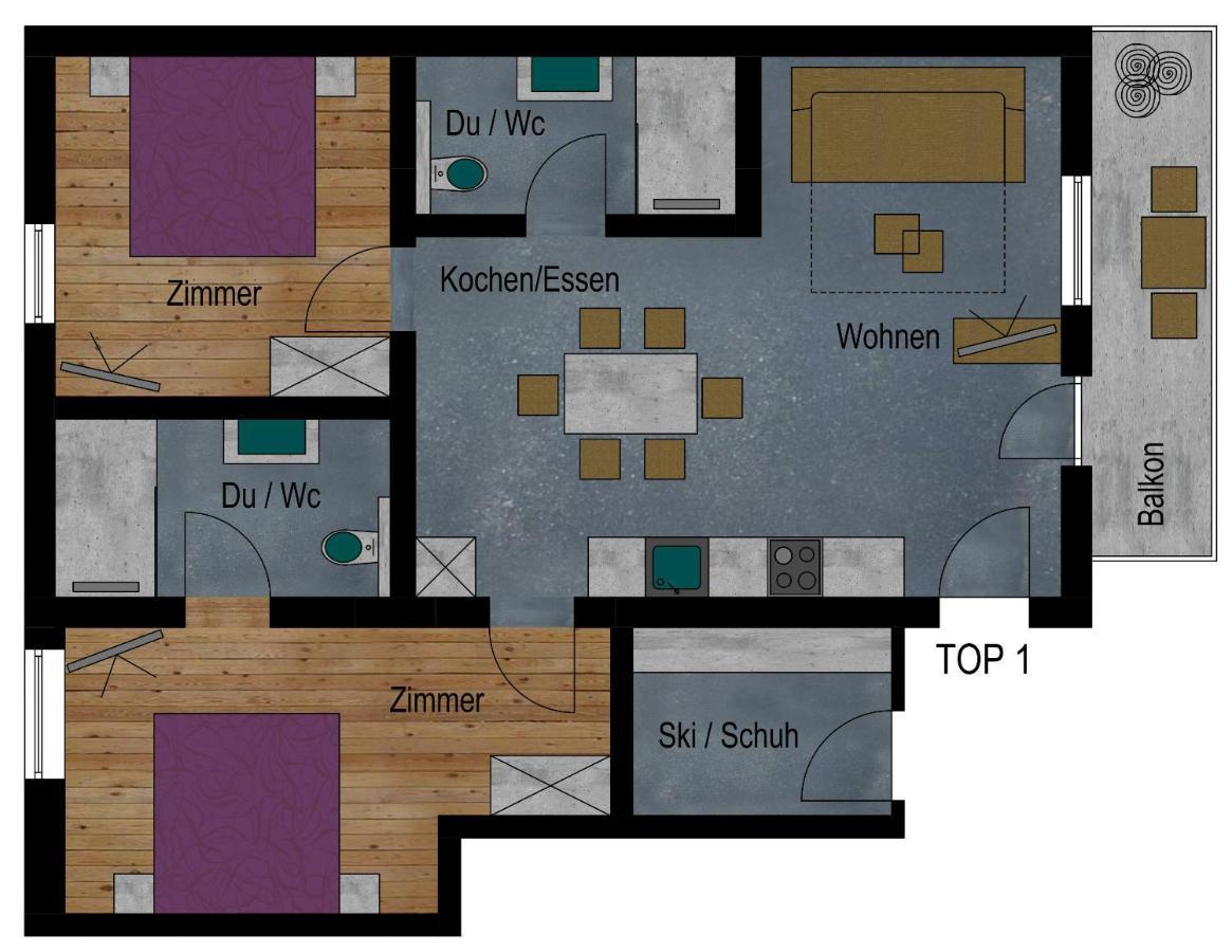 Apart Scharler Mit Silvretta Card 시 외부 사진